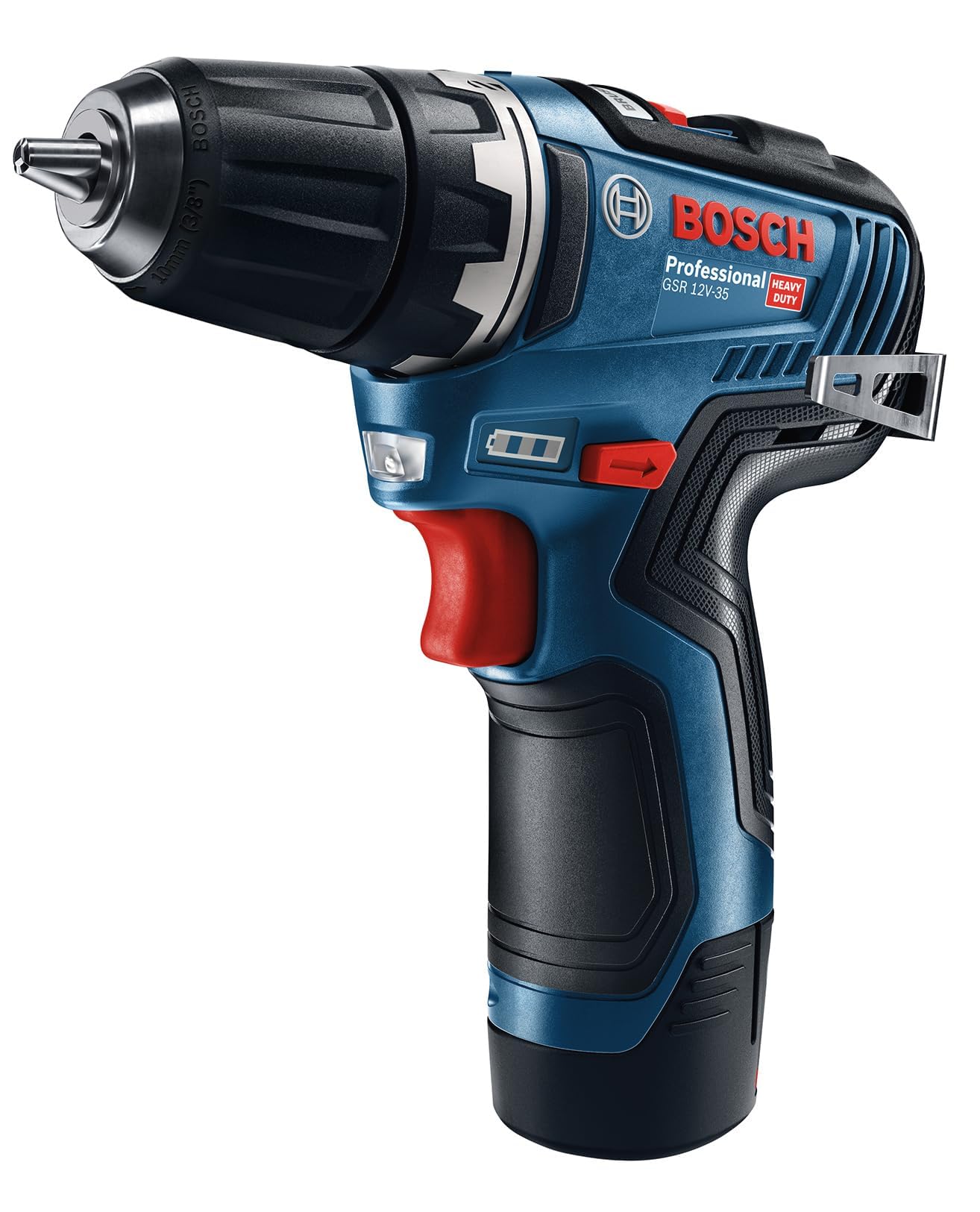 Bosch Professional GSR 12V-35 12V System Trapano-avvitatore a Batteria, Include 2 Batterie 3.0 Ah, Caricabatteria GAL 12V-40, in L-BOXX