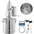 VEVOR Caldaia per Acqua Distillata 70L di Acqua Calda per Acqua Distillata Utilizzata Come Serbatoio di Fermentazione per Fermentare Bevande o Condimenti 40 x 40 cm in Acciaio Inox