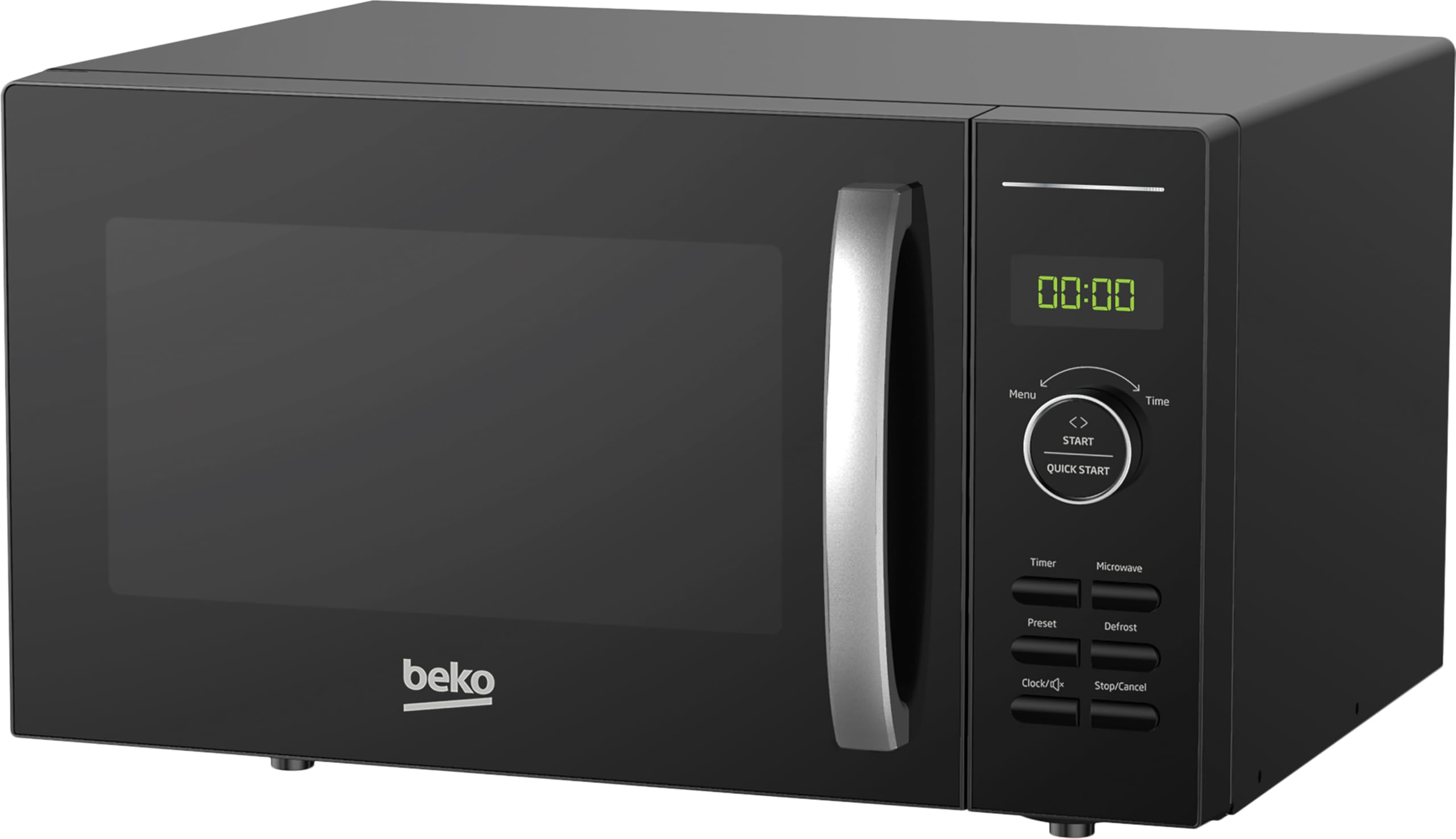 Beko Solo Microwave MOF25310B | Nero | Grande capacità 25L | Potenza 900W | Sbrinamento automatico | Menu di cottura automatica