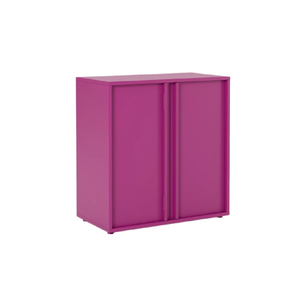 Armadio Modulare in Acciaio Fucsia: Design Moderno e Funzionalità