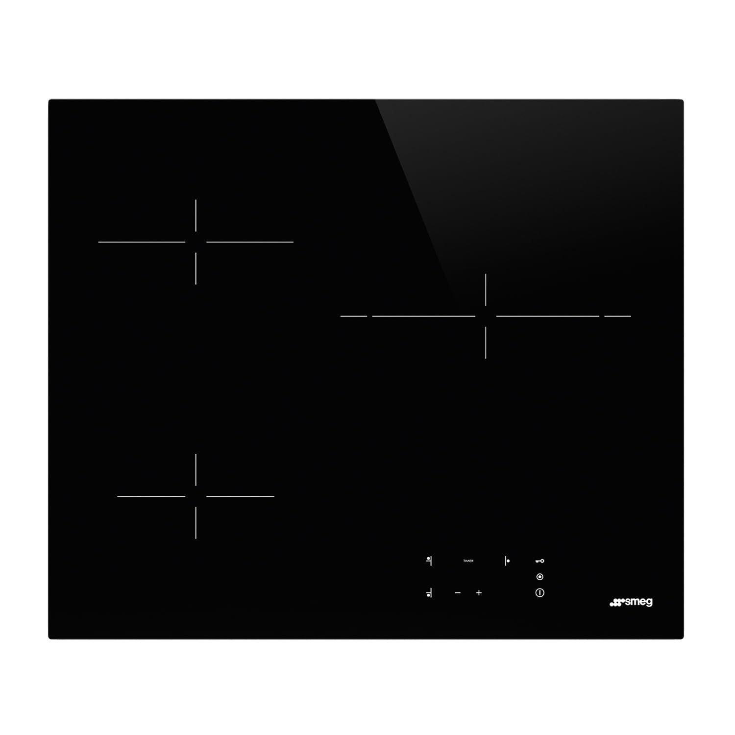 SMEG SE263TD1, Piano cottura in vetroceramica UNIVERSALE, Black glass