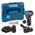 Bosch Professional 12V System Trapano-avvitatore a batt. GSR 12V-35 FC - FlexiClick System (2 batt. 3.0Ah,caricabatt.rapido GAL 12V-40, 2 access. FlexiClick, set access.,L-BOXX) - Amazon Exclusive Set