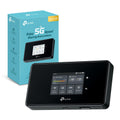TP-Link M8550 Saponetta WiFi 5G, Router 5G, WiFi 6E AXE3600Mbps Tri-Band, DL 3400Mbps/UL 900Mbps, Batteria da 4700mAh, Porta WAN/LAN Gigabit, Touchscreen, Supporta fino a 32 Dispositivi, VPN Wireguard