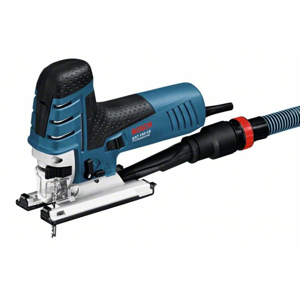 Bosch Professional 0601512000 Seghetto Alternativo Gst 150 Ce, Profondità di Taglio Nel Legno: 150 mm, Senza Tubo Flessibile, in Valigetta, 780 W, Versione ad Asta, nero blu